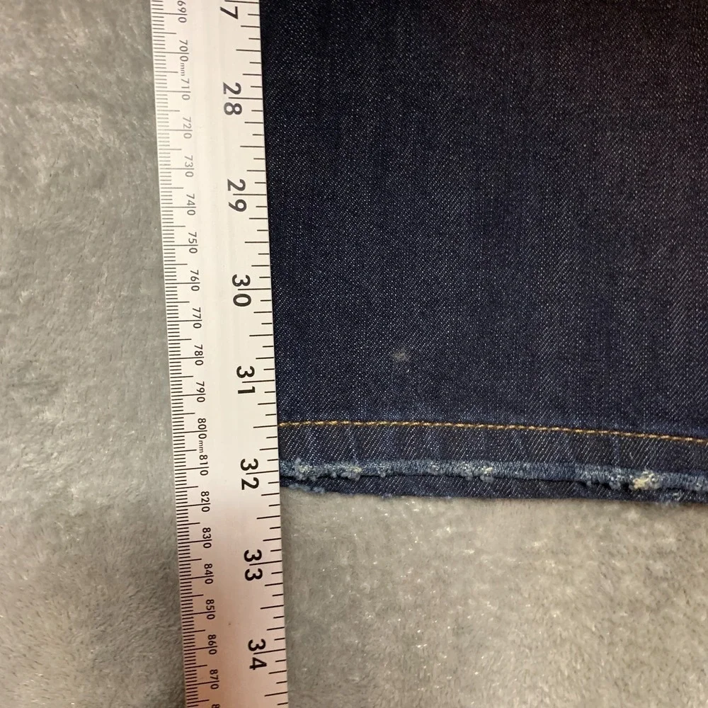 Express Men Blake Loose Fit Bootcut Dark Wash Mid Rise Denim Jeans 37x32*
